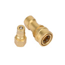 1 Sets 1/4Inch NPT ISO 7241-B Quick Disconnect Hydraulic Couplings/Couplers Brass-6