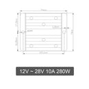 DC Converter Regulator 12V to 28V 280W Power Supply Step up Module Waterproof-4