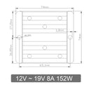 12V to 19V 8A 152W DC-DC Boost Step Up Power Converter Voltage Regulator Module-5