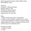 Heavy Equipment Ignition Switch 65511440 For Terex With 2 Keys-9