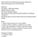 Ignition Switch For Volvo Excavator EC55 EC210 EC240 VOE 14526158 14529152 Key-9