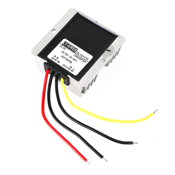Waterproof DC/DC Converter Regulator 12V Step Up to 15V 15A 225W