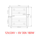 WaterProof 12V/24V to 6V 30A 180W Step Down DC/DC Power Converter Regulator-3
