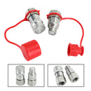 3/4Inch NPT Pair Hydraulic Flat Face Quick Coupler Skid Steer For Bobcat ISO 16028-1