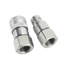 3/4Inch NPT Pair Hydraulic Flat Face Quick Coupler Skid Steer For Bobcat ISO 16028-5