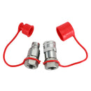 3/4Inch NPT Pair Hydraulic Flat Face Quick Coupler Skid Steer For Bobcat ISO 16028-13