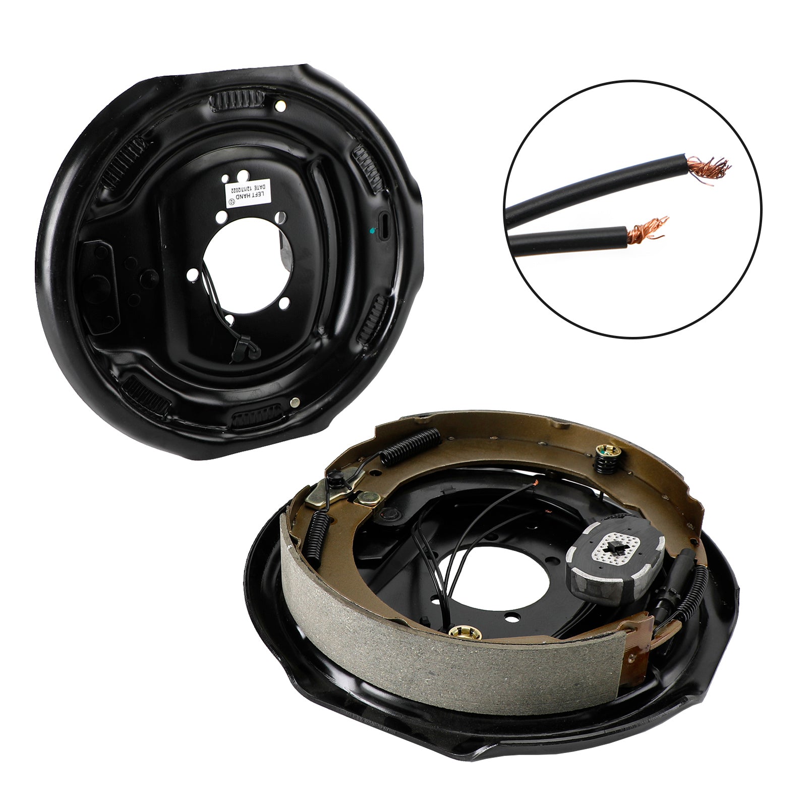 12" Electric Trailer Brake Kit-Left and Right Hand Assemblies-5200 to 7000 lbs