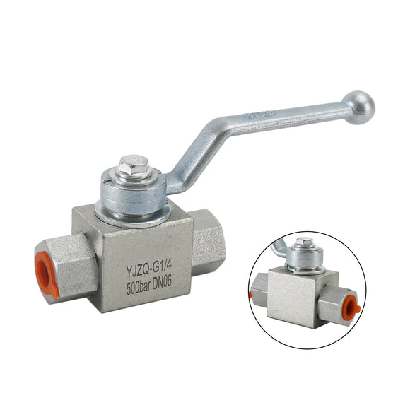 2 Way Hydraulic Ball Valve 1/4Inch NPT Female High Pressure Ball Valve