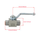 2 Way Hydraulic Ball Valve 1/4Inch NPT Female High Pressure Ball Valve-3