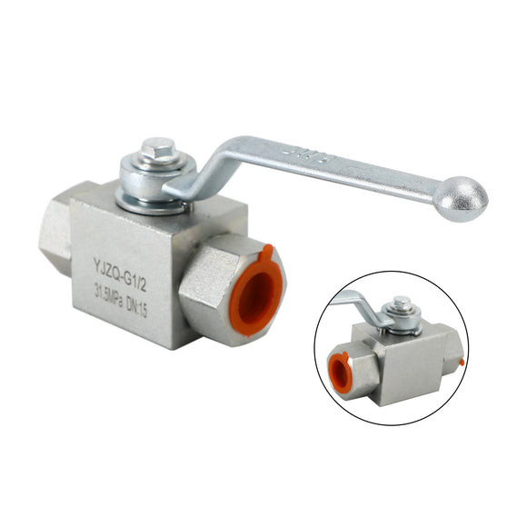 2 Way Hydraulic Ball Valve 1/2Inch NPT Female High Pressure Ball Valve