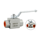 3 Way Hydraulic Ball Valve 1/2Inch NPT Female High Pressure Ball Valve-2