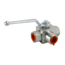 3 Way Hydraulic Ball Valve 1/2Inch NPT Female High Pressure Ball Valve-6