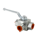 3 Way Hydraulic Ball Valve 1/2Inch NPT Female High Pressure Ball Valve-13