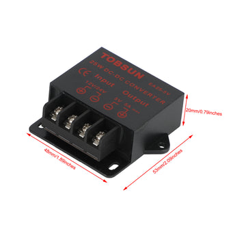 DC 12V/24V To 5V 5A 25W Converter Regulator Power Supplies Transformer - 0