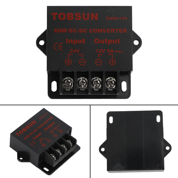 DC 24V Step Down To DC 12V 5A 60W Voltage Regulator Reducer Power Converter