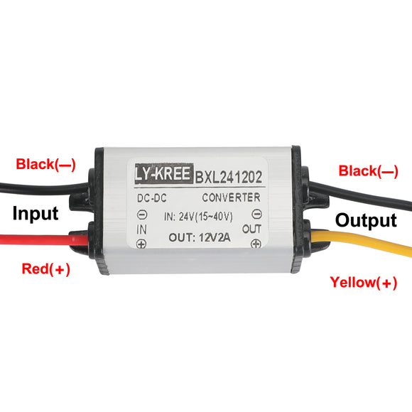 24V To Dc 12V 2A Waterproof Converter Step Down Volt Module Power Supply