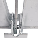 Hot-Dipped Boat Anchor Kit 10Lbs Sliding Anchor & Rope Set Silver Fits For Boat-11