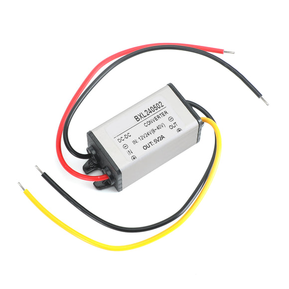12V/24V to 5V 2A 10W Waterproof Converter Step Down Volt Module Power Supply