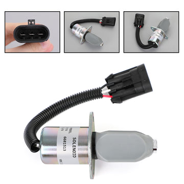 Bobcat 773 763 753 751 743 643 7753 S150 S160 6681513 Fuel Shut Off Solenoid - 0
