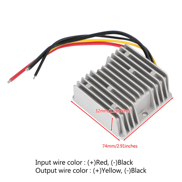 Waterproof DC/DC Converter Regulator 12V Step Up to 48V 3A 144W