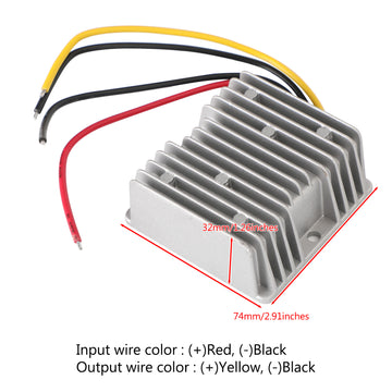 WaterProof 48V to 24V 10A 240W Step Down DC/DC Power Converter Regulator - 0