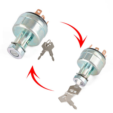Ignition Switch W/2 Keys For Takeuchi Excavator Digger H806 1700100023 1700100052 - 0