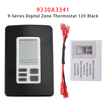 9330A3341 9-Series Digital Zone Thermostat 12V Black - 0