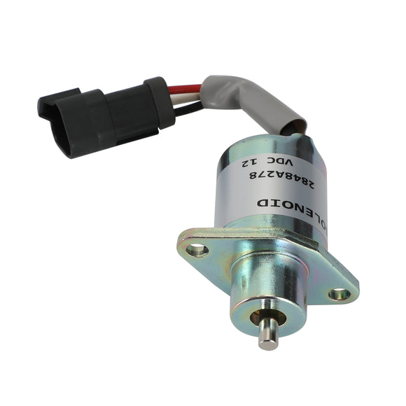 2848A278 Fuel Shutoff Solenoid For Caterpillar Skid Steer 246 216 226