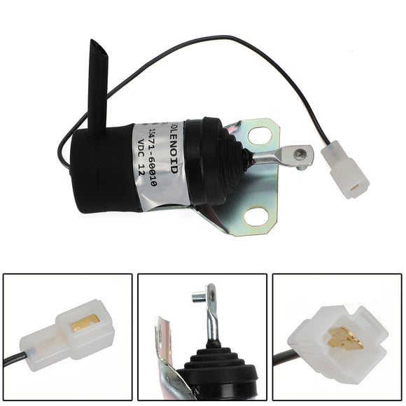 15471-60010 Fuel Shutoff Solenoid For Kubota 052600-1000 052600-1001 12V