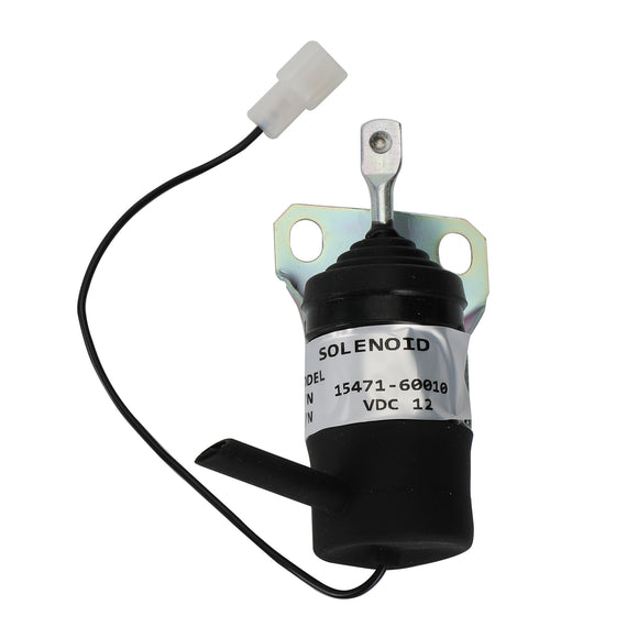 15471-60010 Fuel Shutoff Solenoid For Kubota 052600-1000 052600-1001 12V
