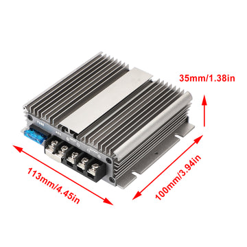 WaterProof DC 48V/60V/72V Step Down to DC 12V 20A Power Regulator Transformer - 0