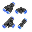 40X 6mm OD 1/4 Inch Plastic Pneumatic Push Connector Set Air Line Quick Fittings-10