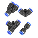 40X 6mm OD 1/4 Inch Plastic Pneumatic Push Connector Set Air Line Quick Fittings-11