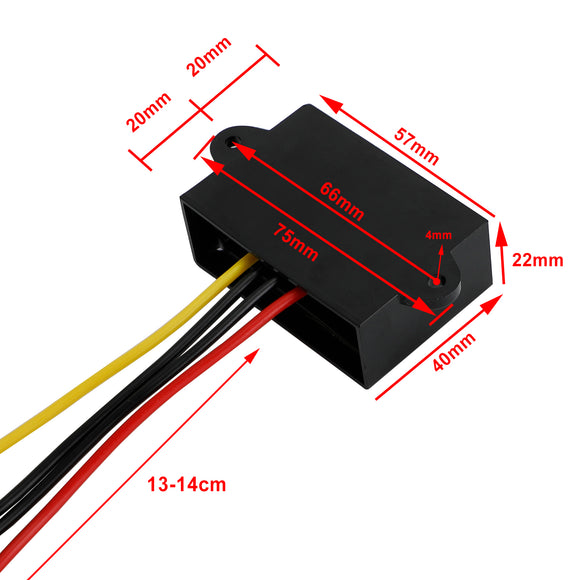 Waterproof DC-DC Boost Step-Up Converter 12V to 24V 3A Car Power Supply Module