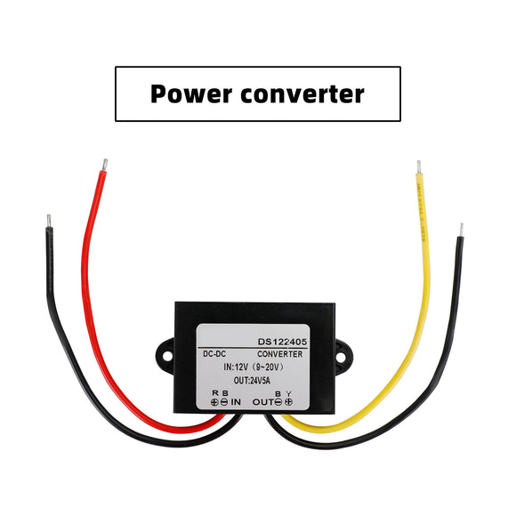 Waterproof DC-DC Boost Step-Up Converter 12V to 24V 5A Car Power Supply Module