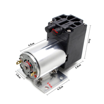 DC12V Mini Vacuum Pump Negative Pressure Suction Pump 5L/min 65kpa With Holder - 0