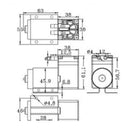 DC12V Mini Vacuum Pump Negative Pressure Suction Pump 5L/min 65kpa With Holder-12