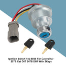 Ignition Switch 142-8858 For Caterpillar 257B Cat D6T 247B D6R With 2Keys-2