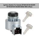 Ignition Switch For Kubota B7500 B2100 B2400 B1700 B7510 6C040-55452 With 2Keys-3