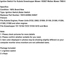 Ignition Switch For Kubota Mower 183827 Walker Mower 7960-5-12