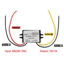 Waterproof DC-DC Converter 60V Step Down to 12V Car Power Supply Module 1A-9