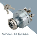 Ignition Switch For Clark Forklift 1723186 2339413 272041 7004210 With 2Keys-2