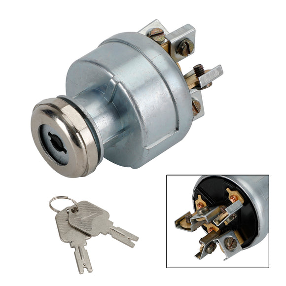 Ignition Switch For Clark Forklift 1723186 2339413 272041 7004210 With 2Keys