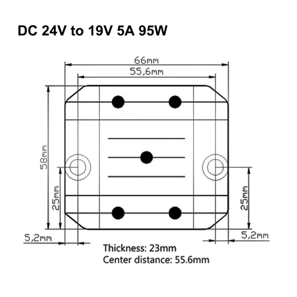 DC/DC Buck Step-Down Module 24V to 19V 5A Power Supply Converter Regulator