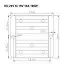 DC/DC Buck Step-Down Module 24V to 19V 10A Power Supply Converter Regulator-7