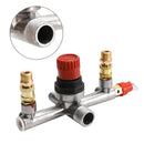 Air Compressor Pressure Valve Switch Control Manifold Regulator Gauges Tool-1
