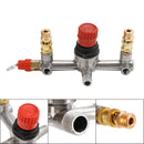 Air Compressor Pressure Valve Switch Control Manifold Regulator Gauges Tool-4