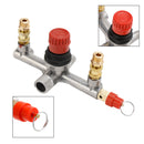 Air Compressor Pressure Valve Switch Control Manifold Regulator Gauges Tool-5