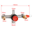 Air Compressor Pressure Valve Switch Control Manifold Regulator Gauges Tool-7