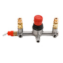 Air Compressor Pressure Valve Switch Control Manifold Regulator Gauges Tool-14